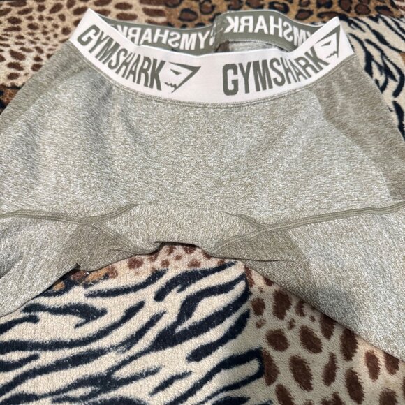 Gymshark Womens Seamless Leggings Medium Green Moisture-Wicking Stretchy sporty - Picture 8 of 10